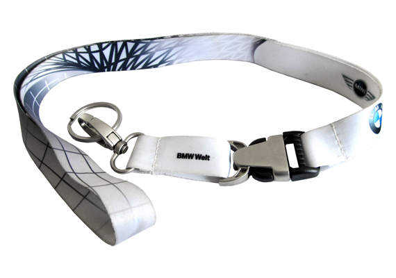 BMW Welt Keyvisual Lanyard mit BMW Logo und MINI Logo